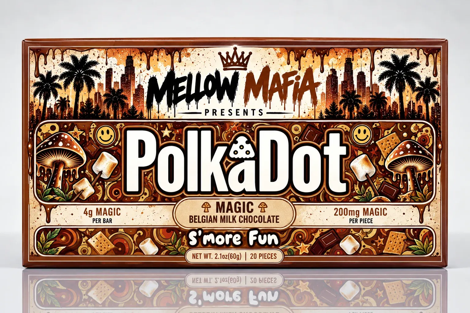 Polka Dot Chocolate Bar — S'more Fun